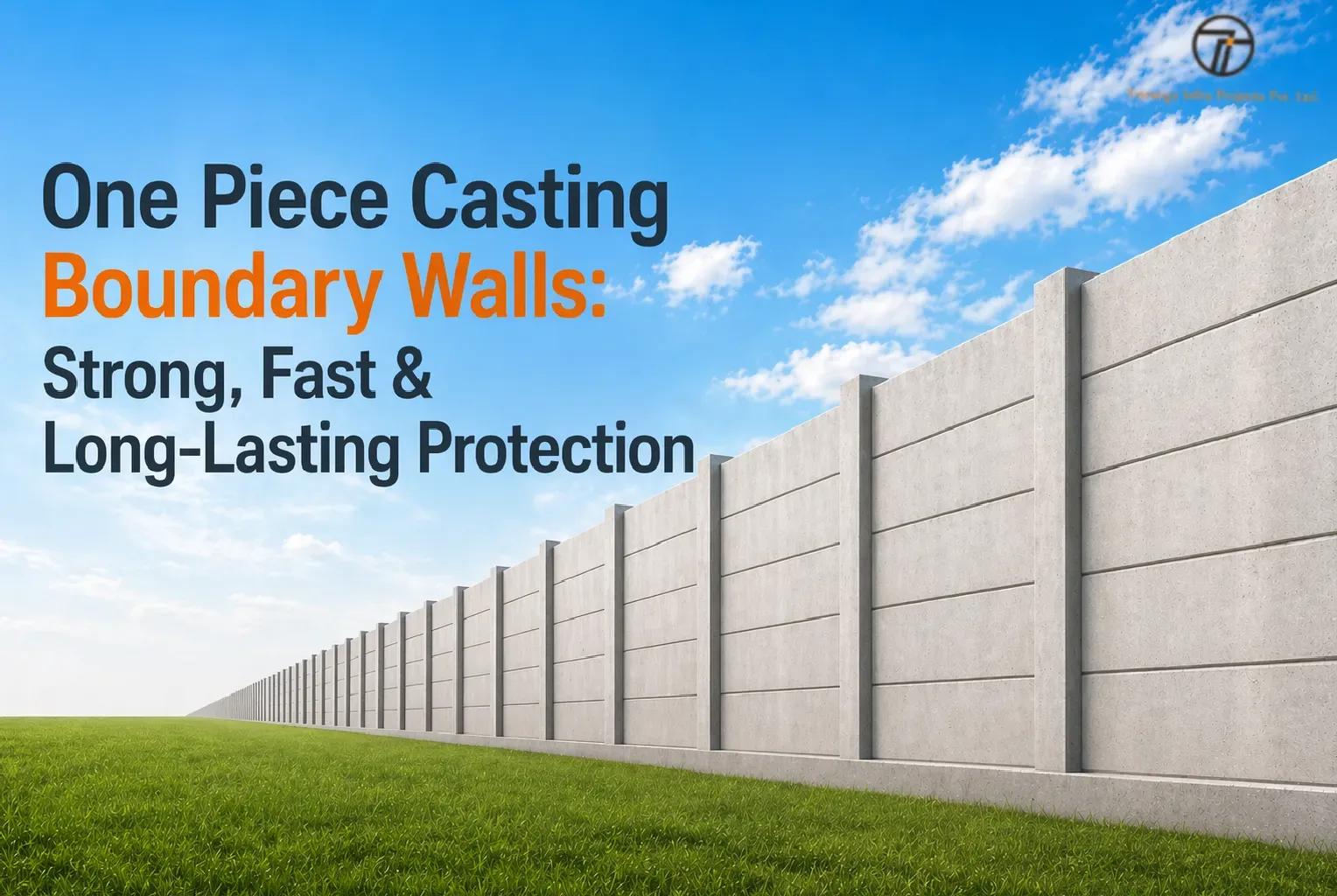 One Piece Casting Boundary Walls: Strong, Fast & Long-Lasting Protection